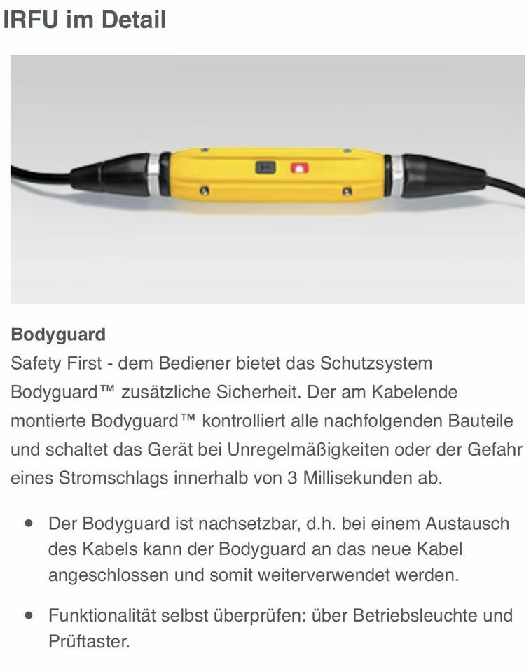 Neu Wacker IRFU38 Betonrüttler 230v Rüttelflasche Innenrüttler