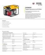 Wacker Neuson GV5003A Stromaggregat Notstromaggregat Stromerzeuger