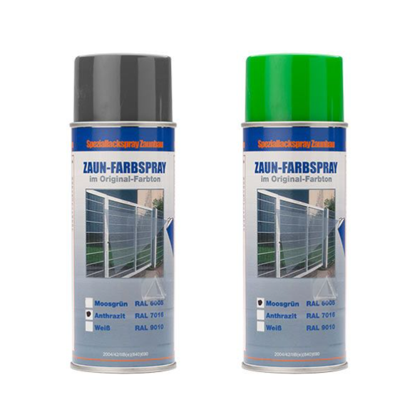 Farbspray zur Zaunausbesserung