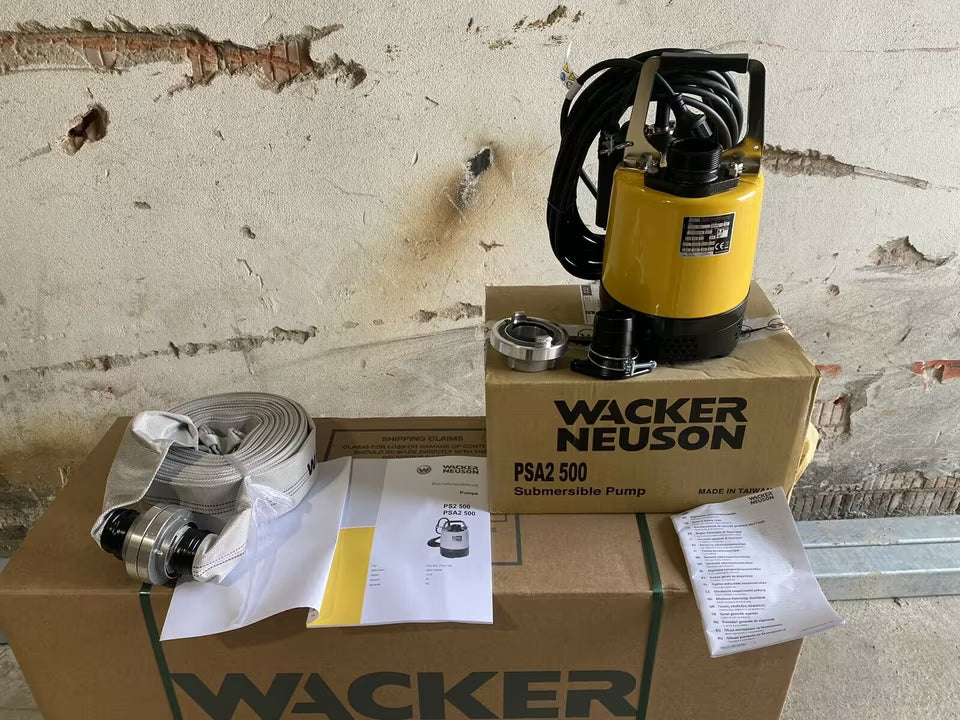 Wacker Neuson PSA2 500 Tauchpumpe Wasserpumpe Schmutzwasserpumpe